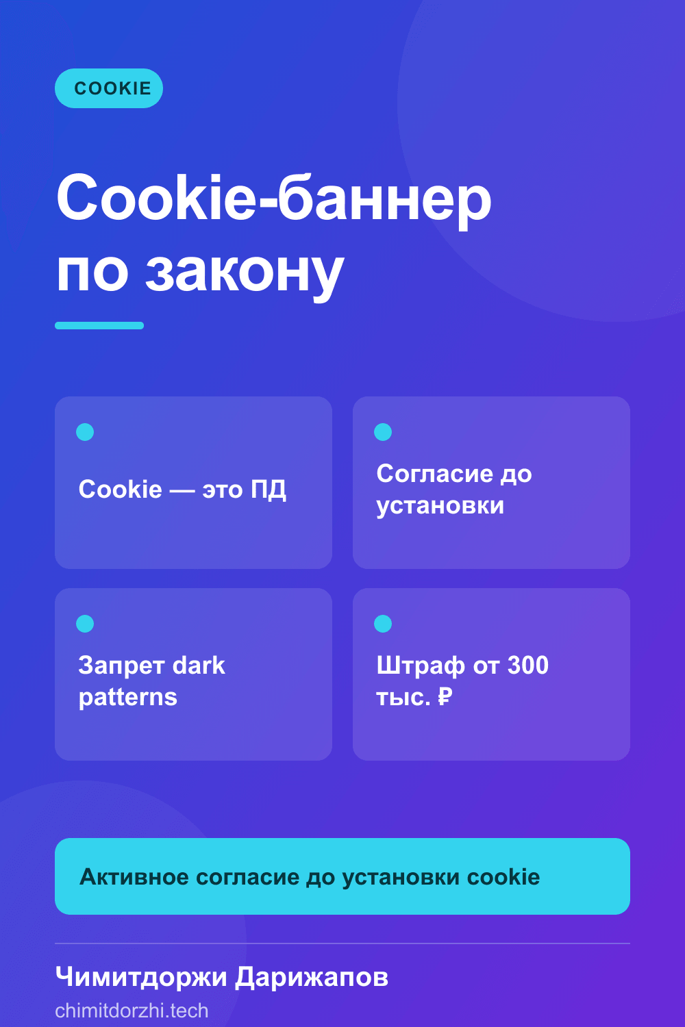 Инфографика: Cookie-баннер по закону: как сделать правильно и не получить штраф