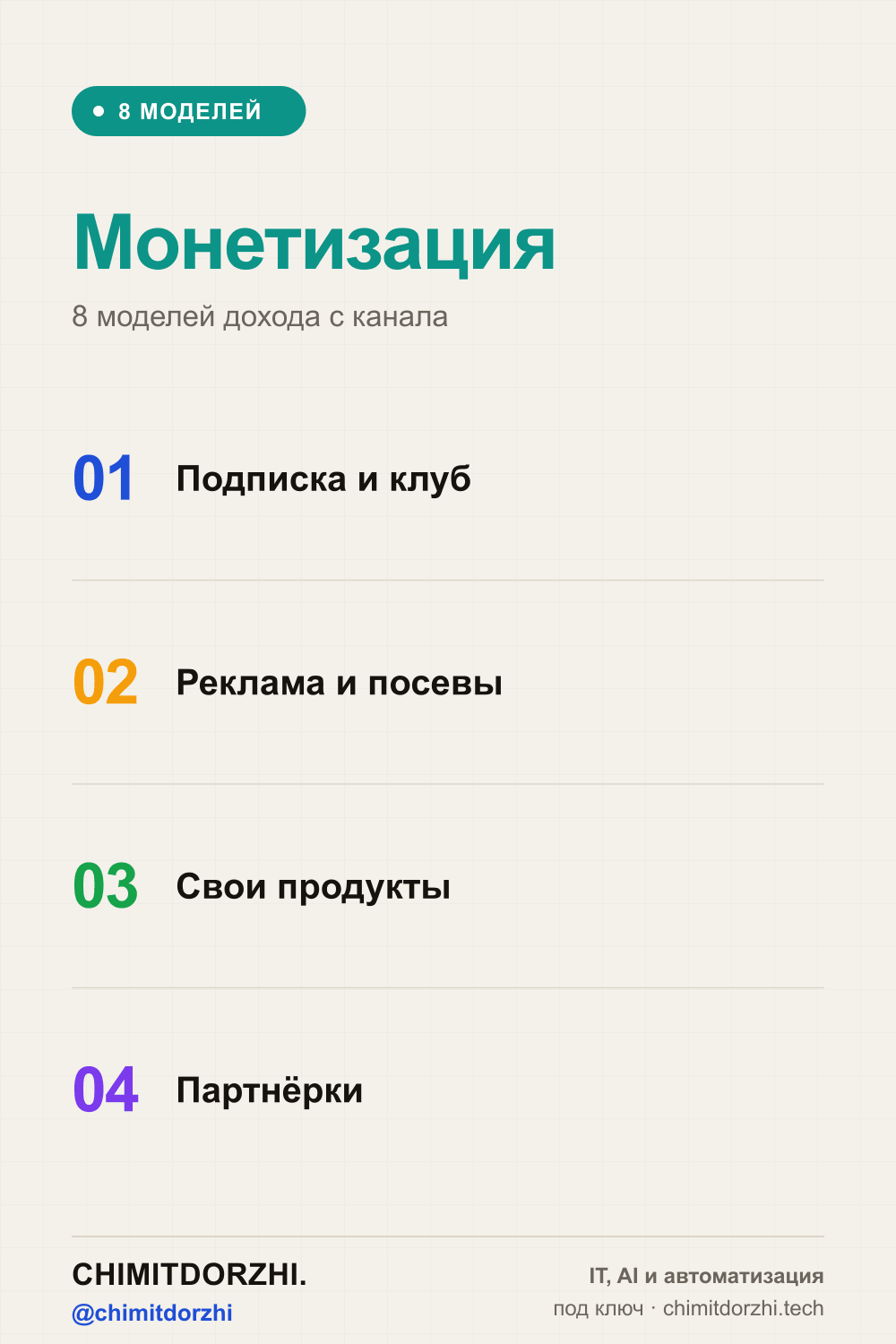 Инфографика: Как монетизировать канал в MAX: 8 рабочих моделей
