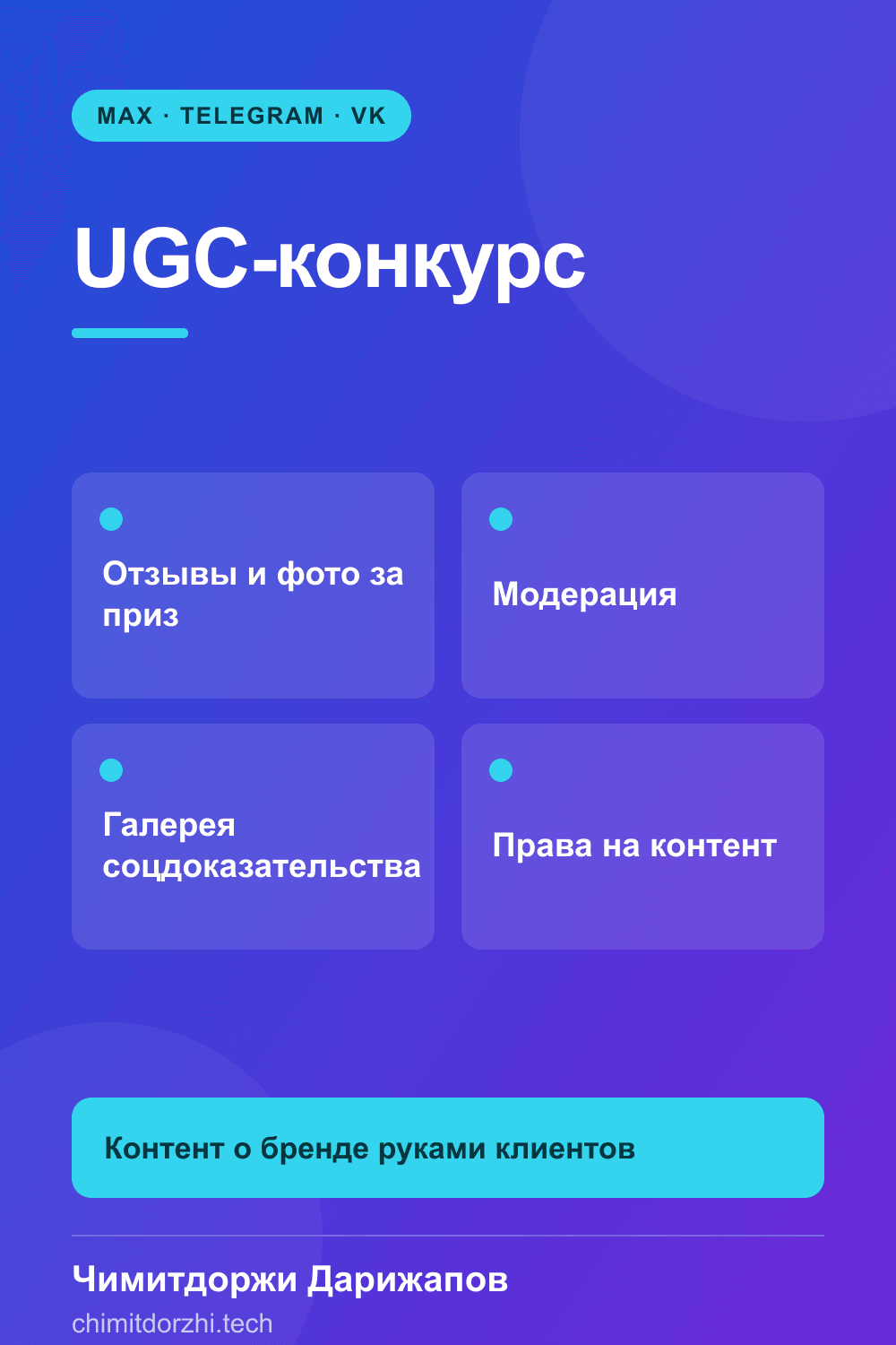 Инфографика: Конкурс отзывов и фото с товаром (UGC)